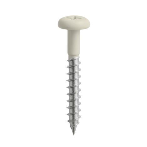 Rockpanelschroef RVS 4,5x35 mm Cremewit RAL 9001 - Doos à 100 stuks