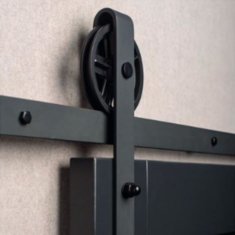 Weekamp Schuifdeursysteem Giant Black Enkele Deur