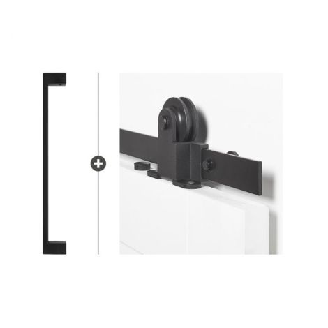 Skantrae Schuifdeur Hang- en Sluitwerkpakket Ripley - Zwart (576)