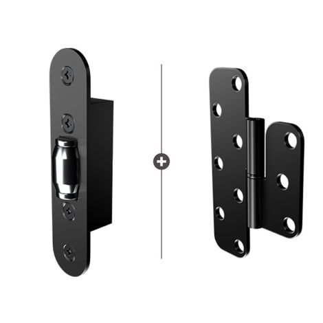 Skantrae Scharnierdeur Hang- en Sluitwerkpakket SlimSeries XS - Zwart (3201)