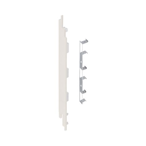 Keralit Eindkap links voor sponningdeel 190 mm Snowwhite  (pure colours) (bestelnr. 2884)