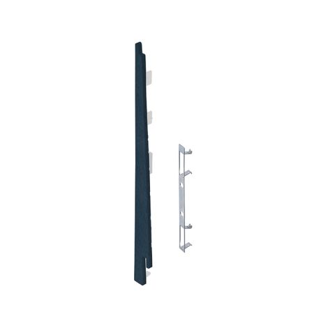 Keralit Eindkap links voor potdeksel 177 mm Staalblauw  (classic colours) (bestelnr. 2874)