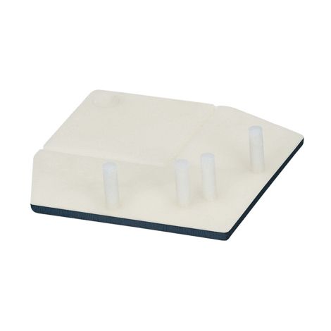Keralit Eindkap voor Hoekprofiel Recht 46x46 mm Staalblauw  (classic colours) (bestelnr. 2822)