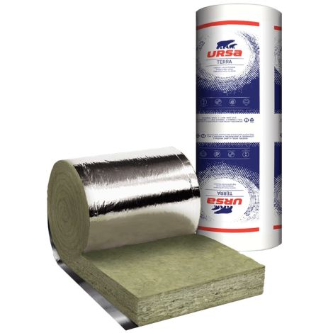 Ursa Ursaroll glaswol spijkerflensdeken 100 mm - 600x8000 mm (Rd 2,5 m² K/W)