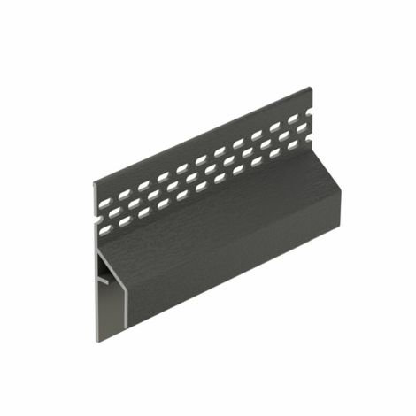 Keralit Trim/Kraal Ventilatieprofiel Gevel Basaltgrijs - 6000 mm HR