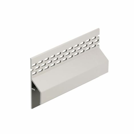 Keralit Trim/Kraal Ventilatieprofiel Gevel Snowwhite - 6000 mm HR