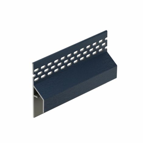 Keralit Trim/Kraal Ventilatieprofiel Gevel Staalblauw - 6000 mm HR