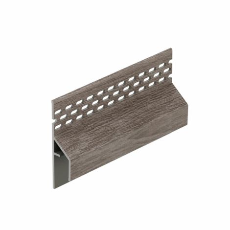 Keralit Trim/Kraal Ventilatieprofiel Gevel Taupe Eiken - 6000 mm HR