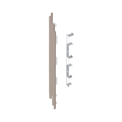 Keralit Eindkap links voor sponningdeel 190 mm Vergrijsd Ceder  (classic colours) (bestelnr. 2884)