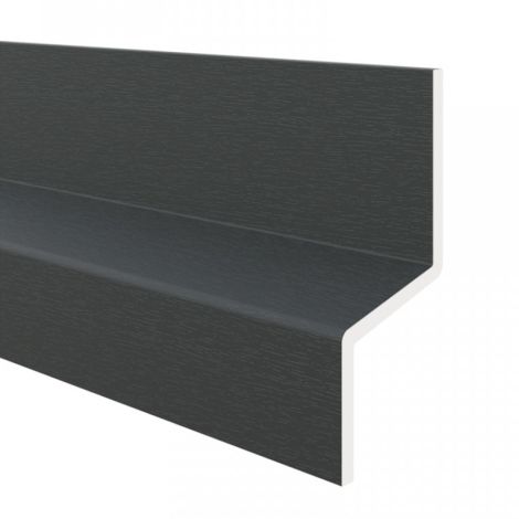 VinyPlus Afwateringprofiel 20x20x35x3 mm Zwartgrijs- 6000 mm
