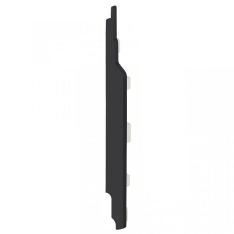 VinyPlus Eindkap links voor rondkantpaneel 150 mm Zwart