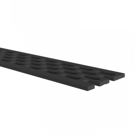 VinyPlus Ventilatieprofiel Zwart 30x1 mm - Rol à 500 cm