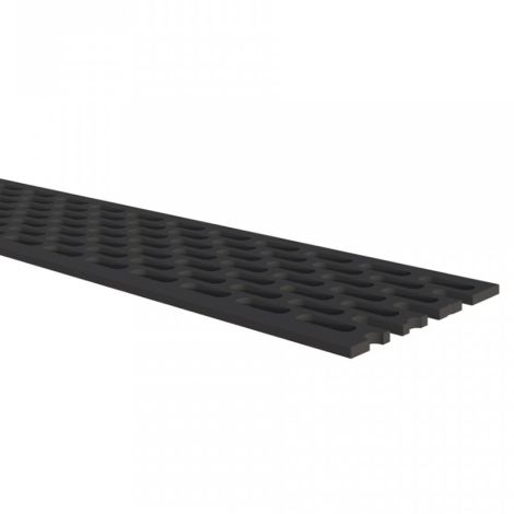VinyPlus Ventilatieprofiel Zwart 50x1 mm - Rol à 500 cm  (bestelnr. 0427)