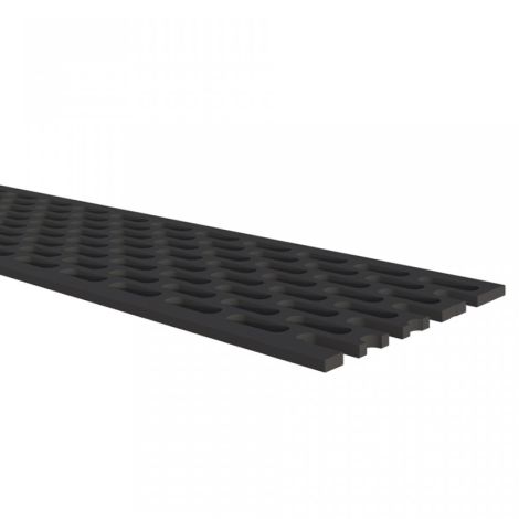 VinyPlus Ventilatieprofiel Zwart 60x1 mm - Rol à 500 cm  (bestelnr. 0428)