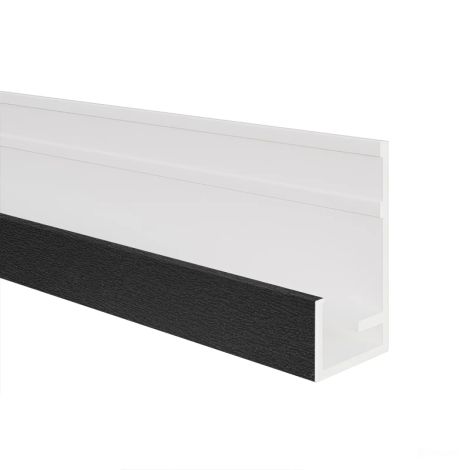 VinyPlus Startprofiel Verticaal - 6000 mm Zwart (art.nr. 0413) 
