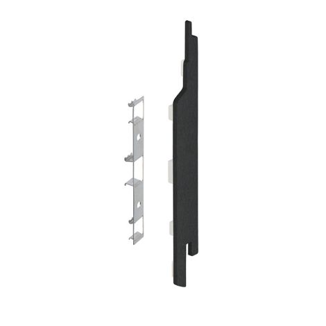 Keralit Eindkap rechts voor sponningdeel 143 mm Zwart  (classic colours) (bestelnr. 2865)