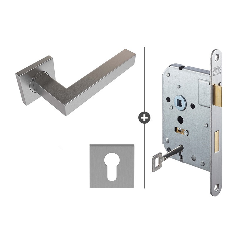 Skantrae Hang- en Sluitwerkpakket Squared 20 Regular - Klavierslot - RVS (2061) pakket Skantrae Hang- en Sluitwerkpakket Squared 20 Regular - Klavierslot - RVS (2061) pakket