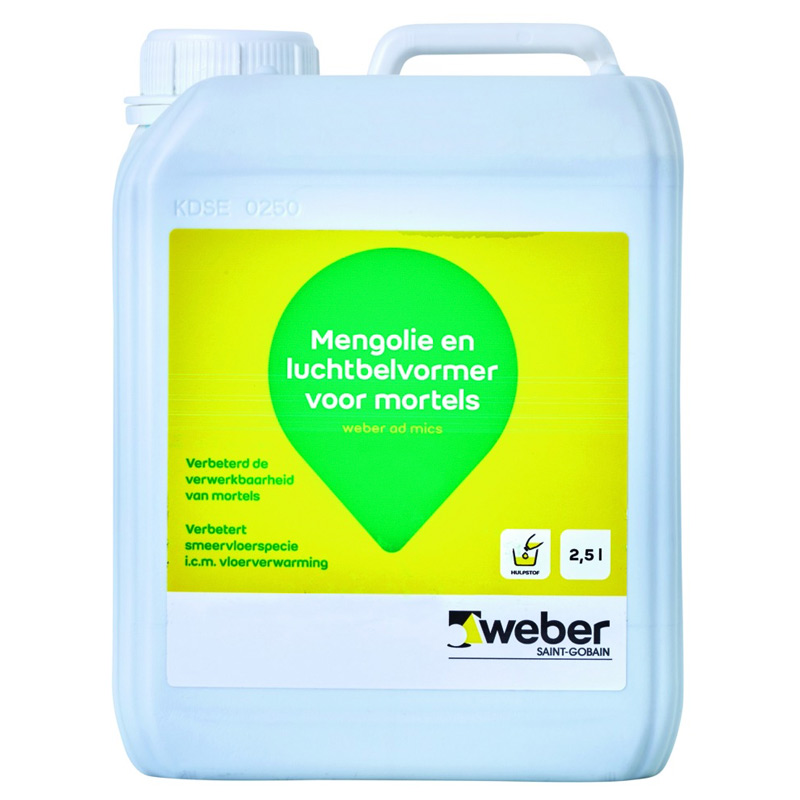 Weber.ad Mics Mengolie Transparant 2.5 Liter Weber.ad Mics Mengolie Transparant 2.5 Liter