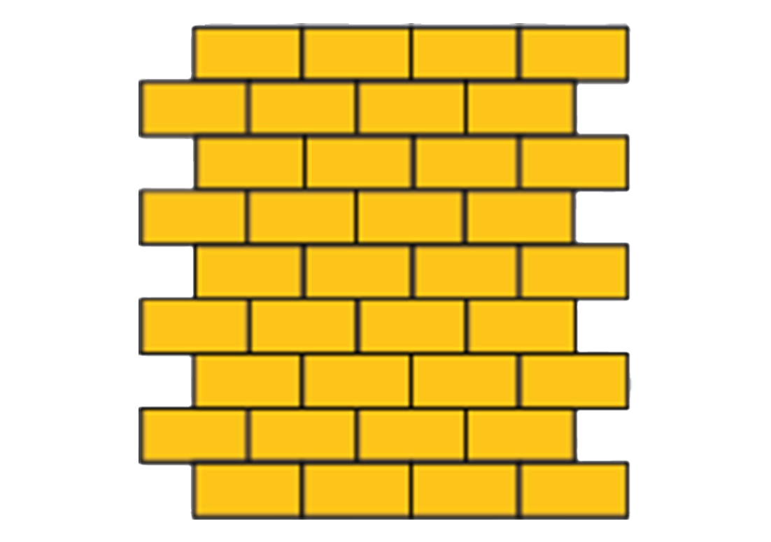 Halfsteensverband bestrating