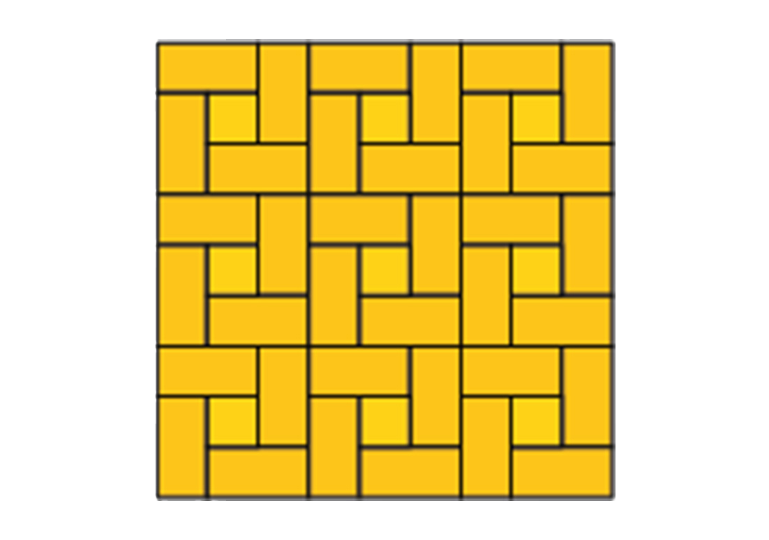 Molenwiekverband bestrating