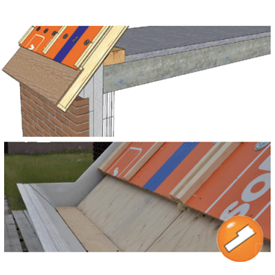 Voorbeeld gootverjonging