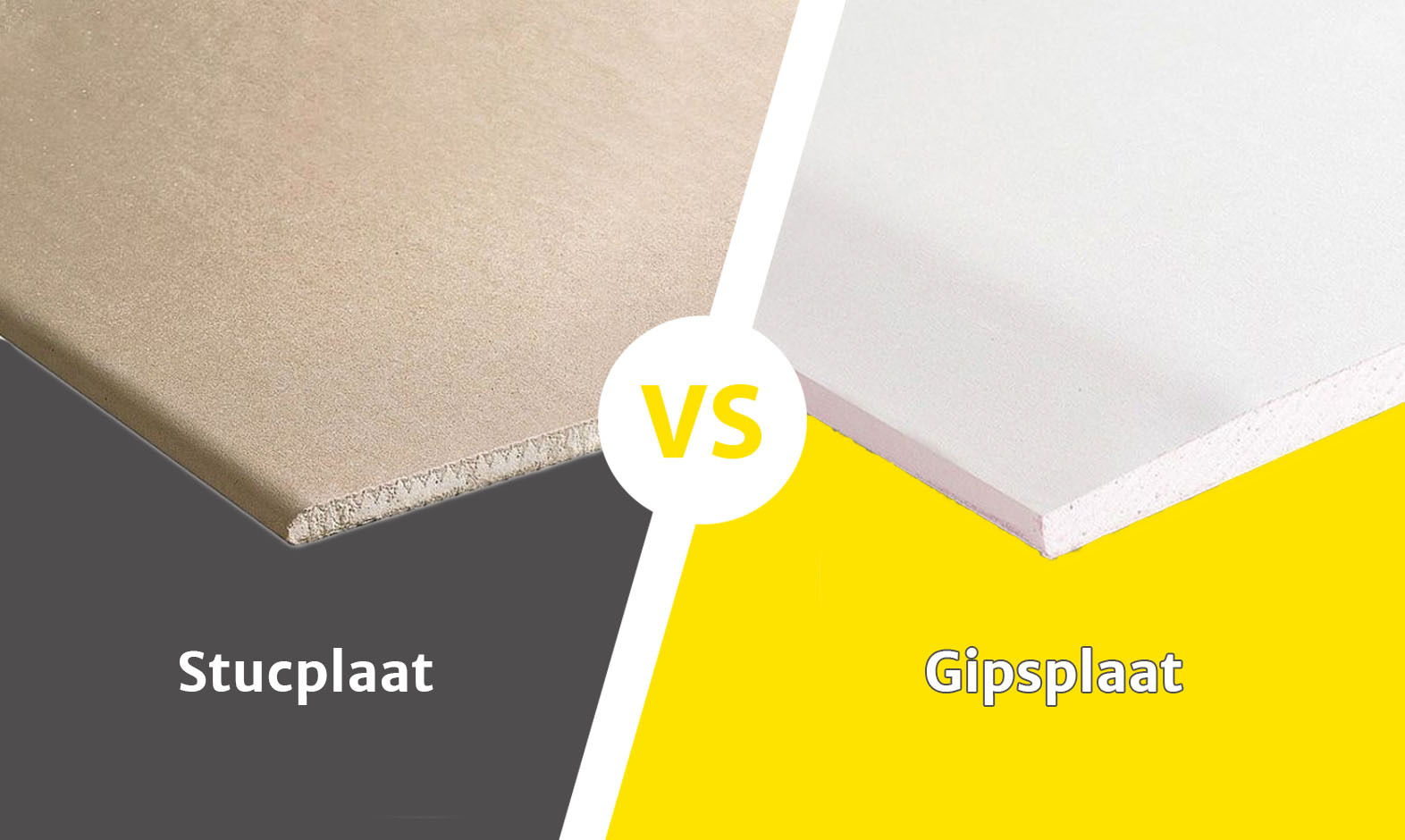 Cadeau Let op boete Stucplaat of Gipsplaat? | De Verschillen | Sleiderink.nl