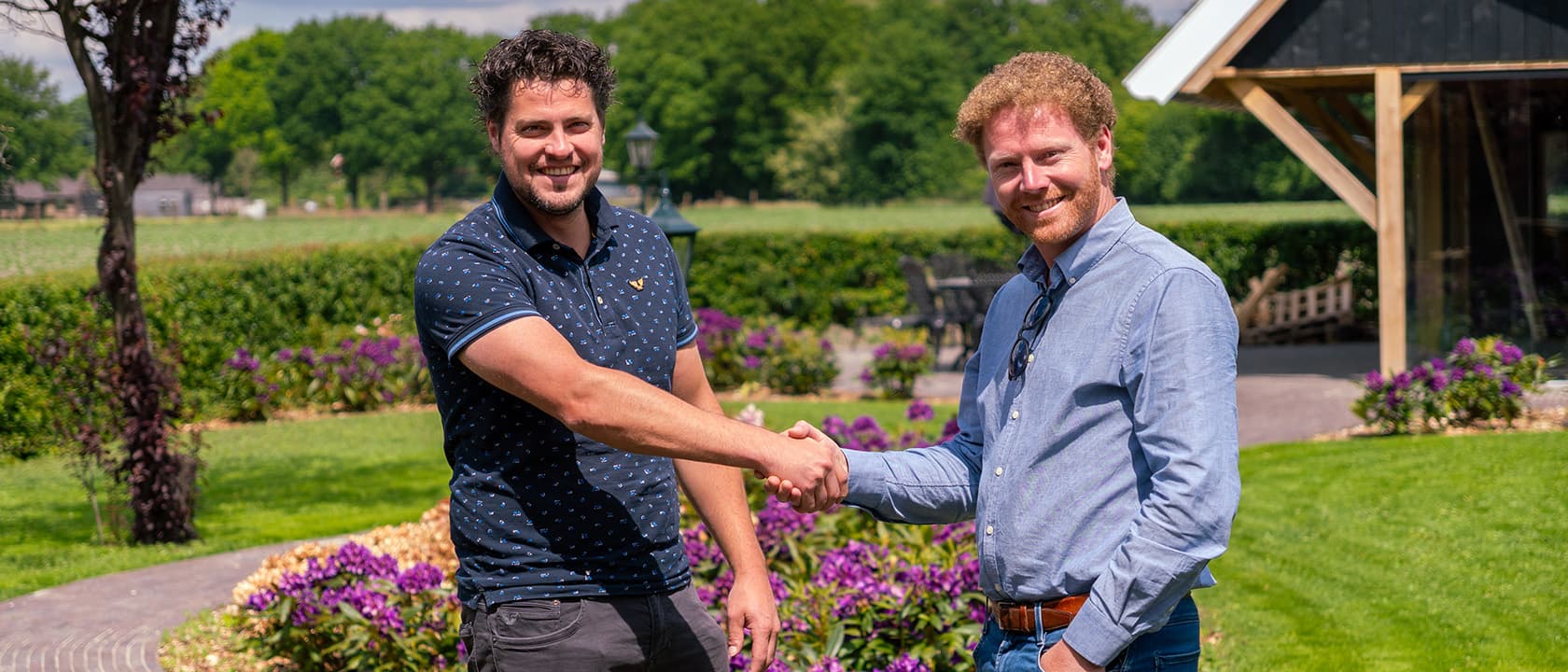 Landelijke tuininrichting
