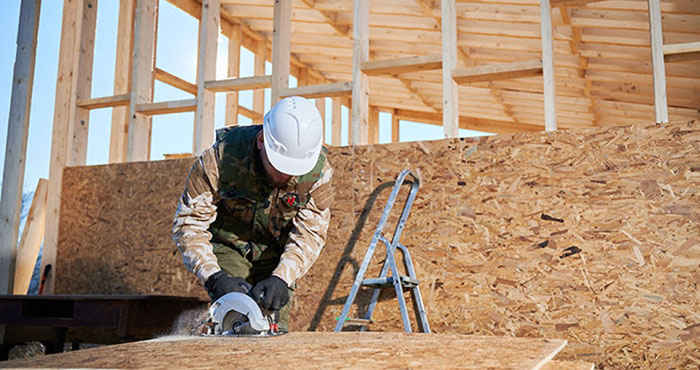 Toepassing van constructieplaten