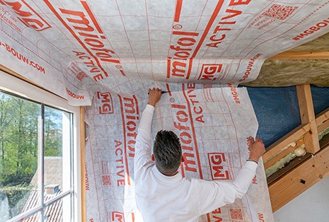 Vochtregulerende klimaatfolie