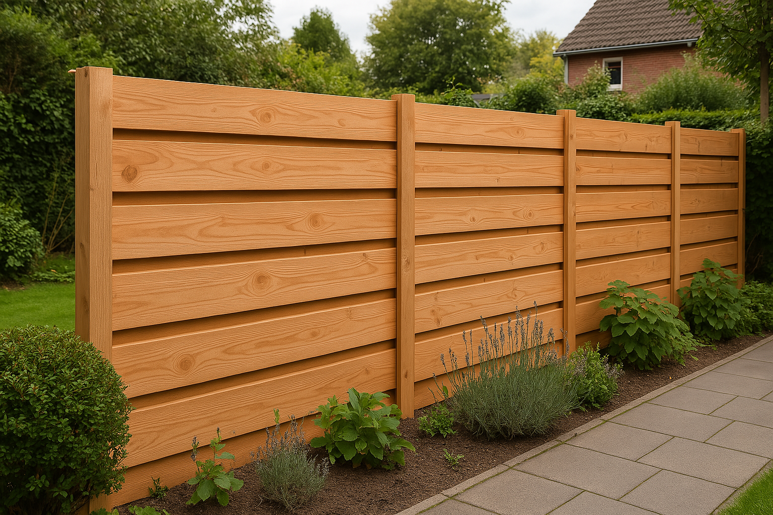 Douglas balken schutting