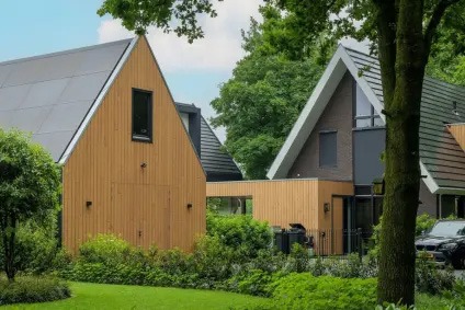 Houten gevelbekleding