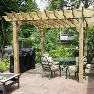 Voorbeeld geïmpregneerde pergola