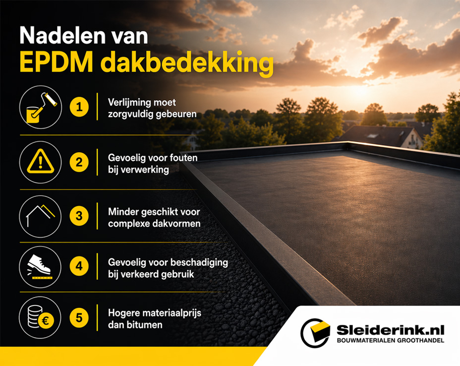 Nadelen_EPDM_dakbedekking