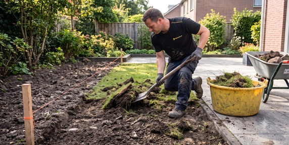 Stap_1_ondergrond_afgraven_kunstgras_leggen