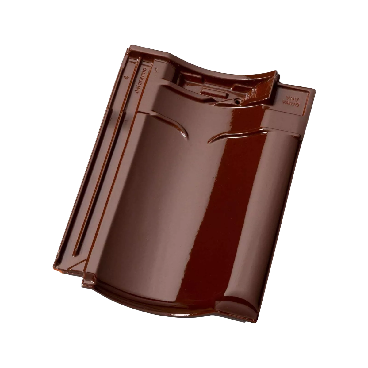 Keramische dakpan bruin