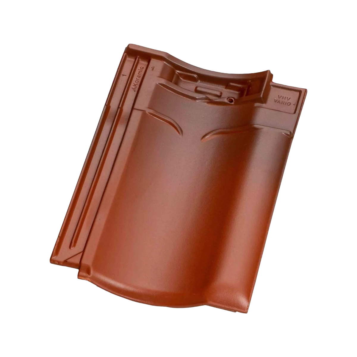 Keramische dakpan roodbruin