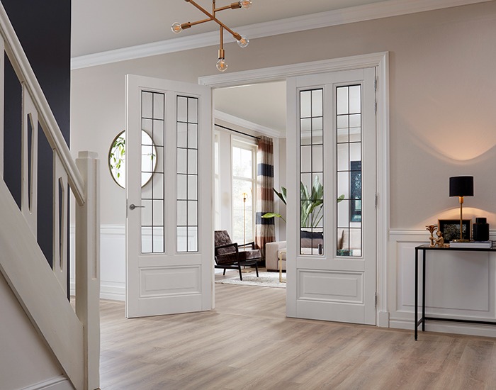 Skantrae binnendeur met glas sfeerafbeelding