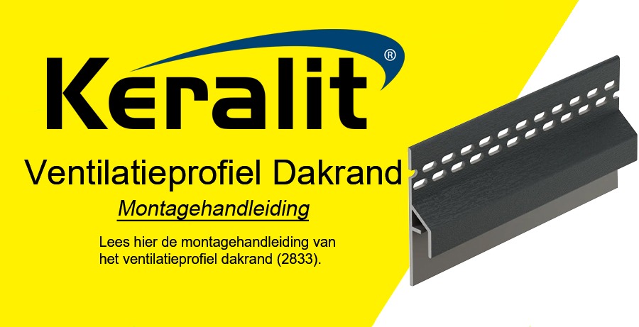 Keralit Trim/Kraal Ventilatieprofiel Dakrand Montagehandleiding