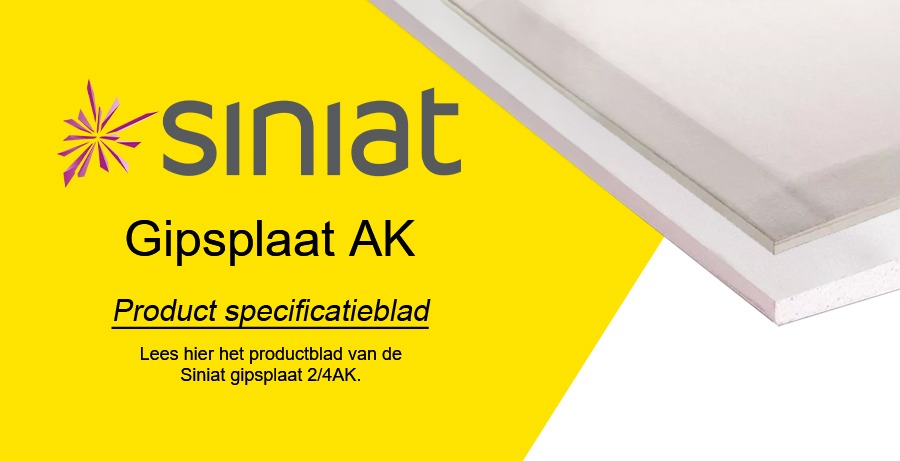 Siniat Gipsplaten 4 AK PB 