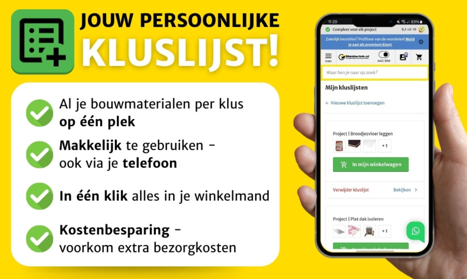 Jouw persoonlijke kluslijst