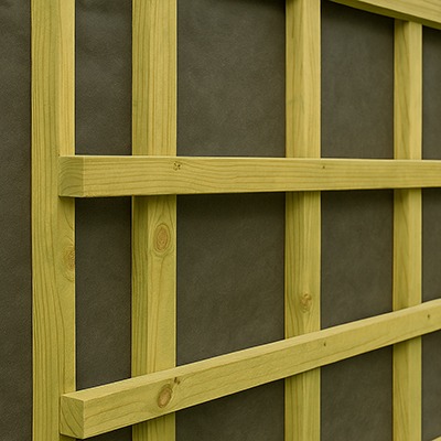 Geïmpregneerde balken in regelwerk