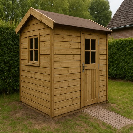 Geïmpregneerd vuren hout tuinhuis