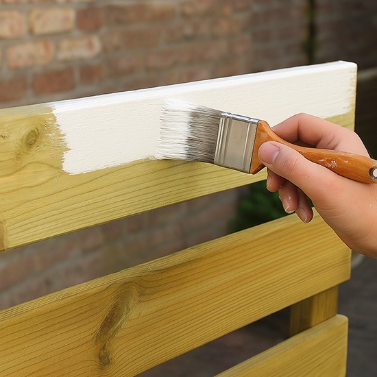 geimpregneerd vurenhout schilderen