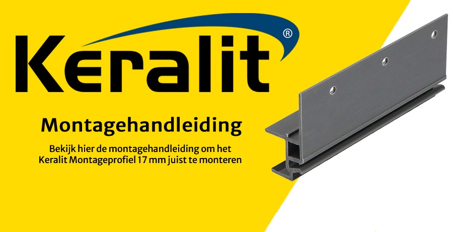 Keralit Montageprofiel 17 mm Montagehandleiding