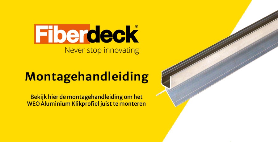 WEO Aluminium Klikprofiel Montagehandleiding