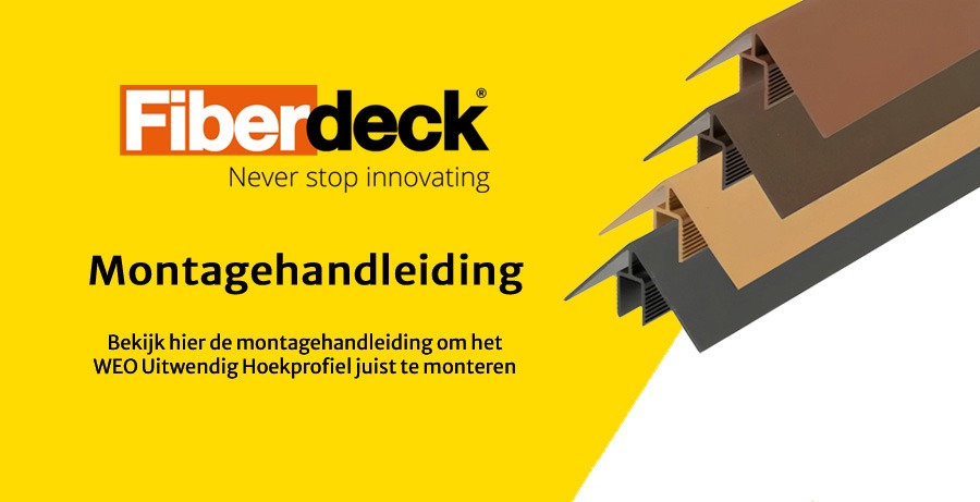WEO Uitwendig Hoekprofiel 50x50 mm Montagehandleiding